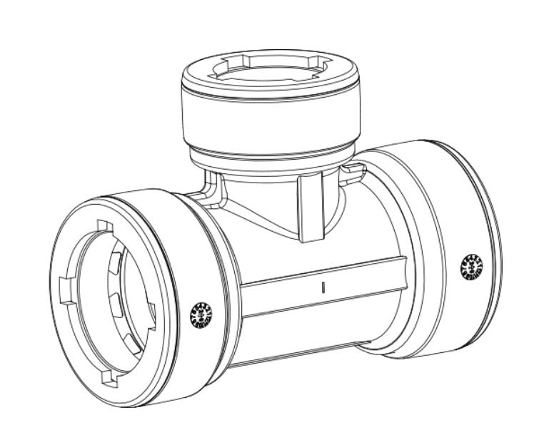 TEE DE 32MM X 25MM X 32MM FAST LOCK