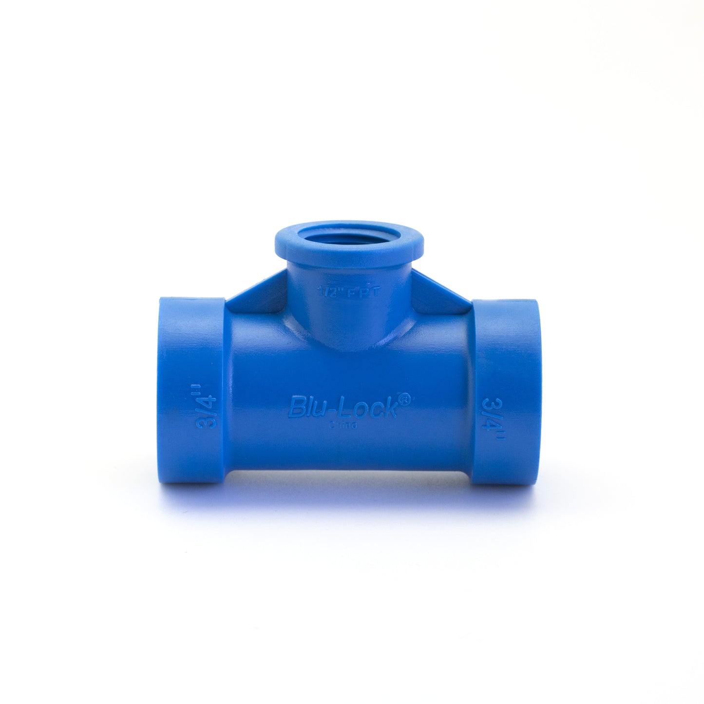 TEE DE 3/4" X HI 1/2" BLU LOCK