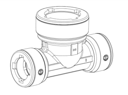 TEE DE 20MM X 25MM X 20MM FAST LOCK