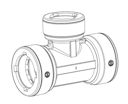 TEE DE 32MM X 20MM X 32MM FAST LOCK