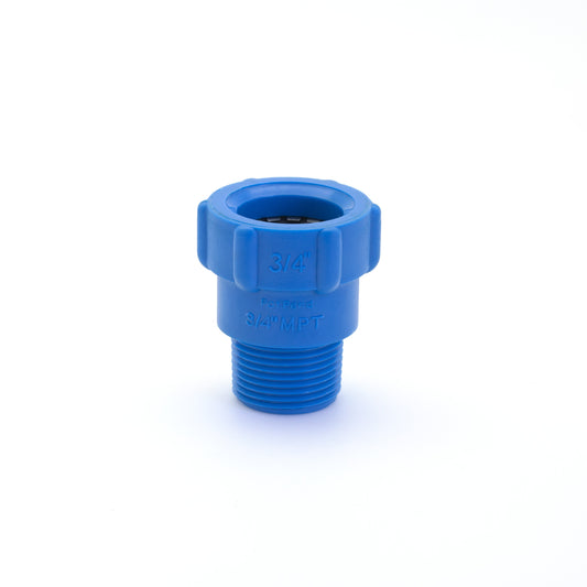 TERMINAL HE DE 3/4" X 3/4" BLU LOCK